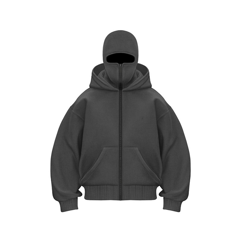 Double Hood Fleece-Lined Sweater